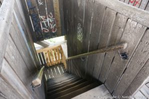 Goetheturm Treppen abwärts von der Aussichtsplattform