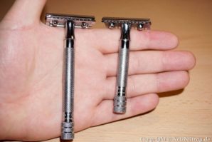 Merkurr Rasierhobel Vergleich der Griffstücke