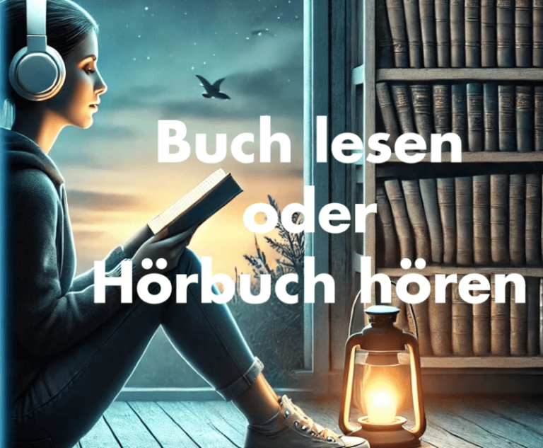 Buch lesen oder Hörbuch hören