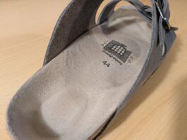 Knastladen Sandalen Leder Korkfußbett